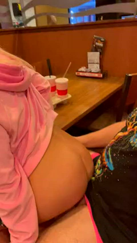 Fast food restaurant quickie can I ride you in public goon bud - free porn video