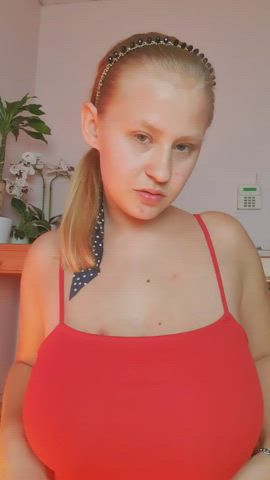 And who would have expected K-size (European size) boobs to fall out from under this blouse. Heh - free porn video