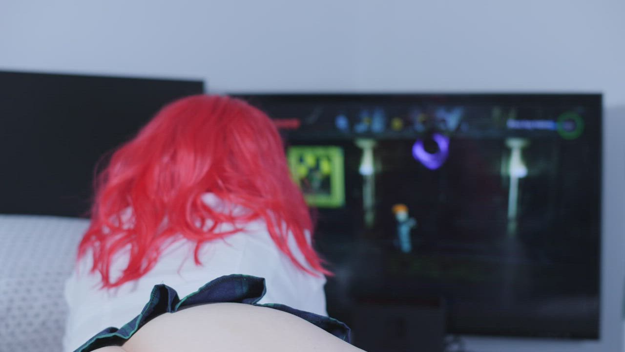 ...anybody want to be my Player 2!? 🤓 - free porn video