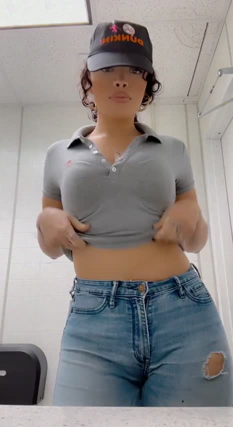 Hopefully my customers just stare and think of how they’d fertilize me. - free porn video