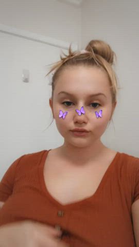 Aussie girl here, love playing with my tits when I’m tipsy 🤫 - free porn video