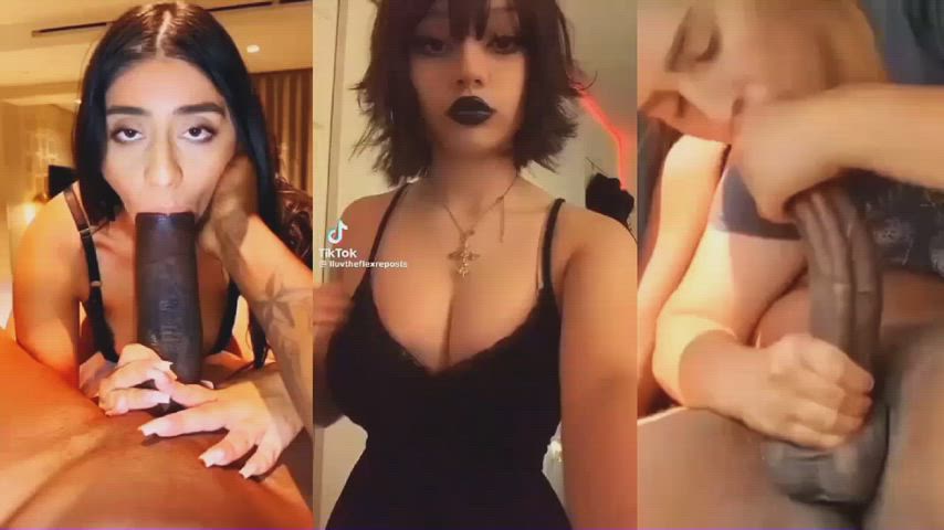 Big tiddy egirl + BBC | PMV Mix Split Screen Porn TikTok Babecock by GoonAddict_23 - free porn video