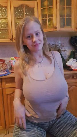 They jumped out from under the blouse and bouncing, bouncing - free porn video