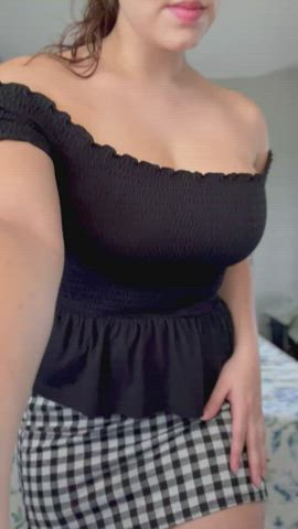 going for an interview, do you think I'll get the job if I flash my boobs and let him play with them? - free porn video