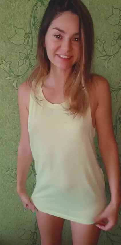Flashing my tits for horny old men - free porn video