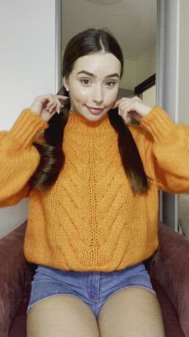 Would you cum on my perky boobs? - free porn video