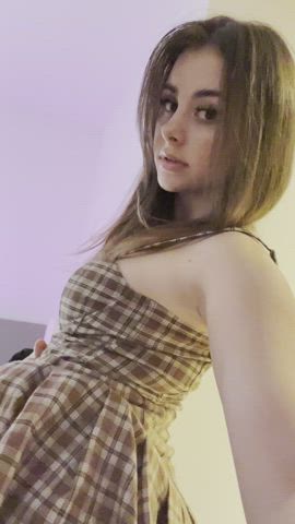 do u take my 18 yr old bubble butt to the movies in this skirt - free porn video