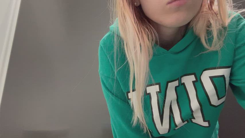 you'd never guess I was hiding these massive tits underneath <3 - free porn video