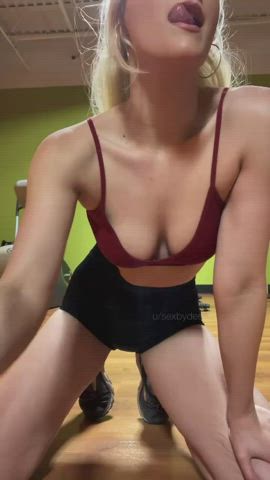 had the studio to myself… for a second [GIF] - free porn video