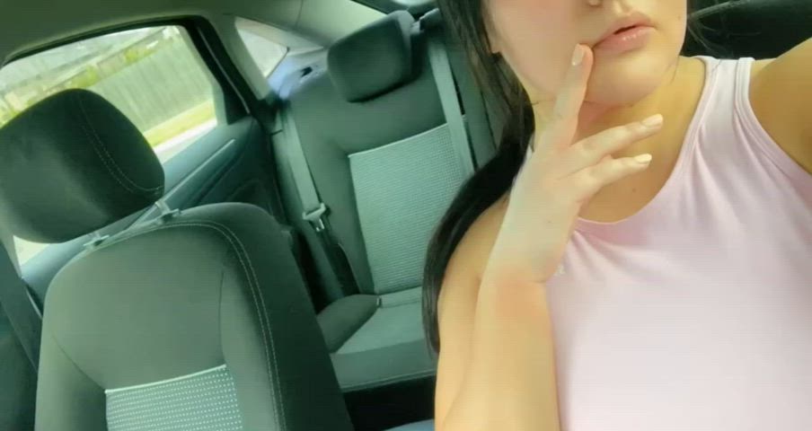 Horny in the car, waiting to be creampied 🙊💦💦 - free porn video