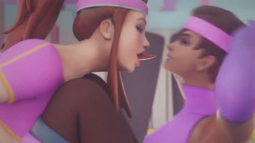 preview of Brigitte's Gym (BARONstrap) [overwatch] - free porn video