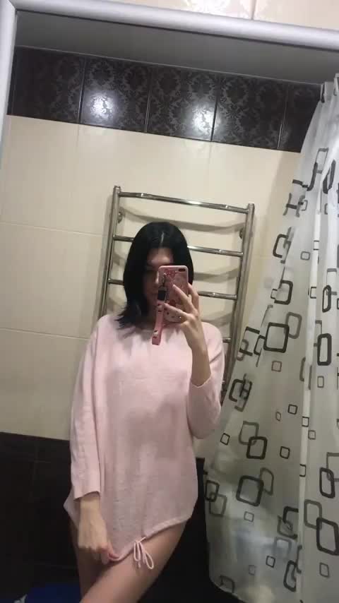 would you fuck my 19 year old body in the bathroom ? - free porn video
