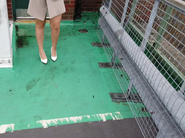 Do you think anyone will notice what I’m hiding underneath my coat? [GIF] - free porn video