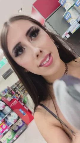 went out shopping but forgot my underwear… - free porn video