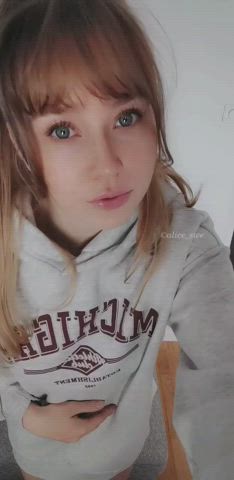 I'm that shy girl in school who likes to get naked for strangers online - free porn video