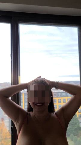 My huge titties and cameltoe - free porn video