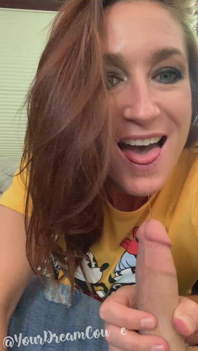 I love playing with his yummy pre cum! - free porn video