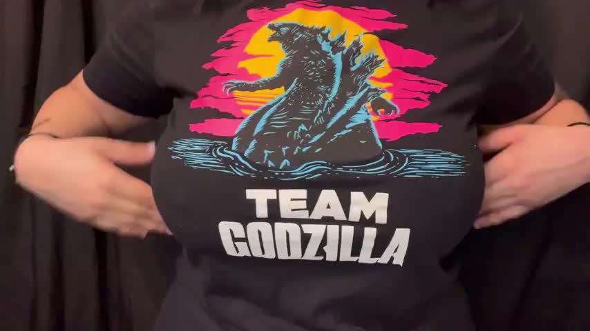 Godzilla would make these bounce perfectly - free porn video