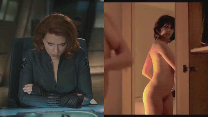 Scarlett Johansson (Superhero vs Undressed) - free porn video