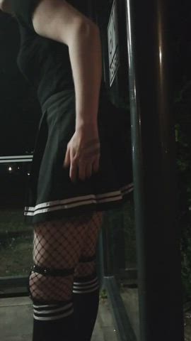 At the bus stop 🥵 - free porn video