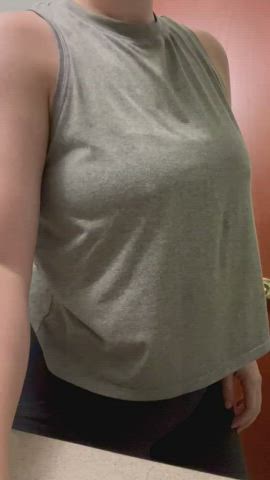 Mommy is home from Pilates! Now now check out my sweaty tits and ass! 38f - free porn video