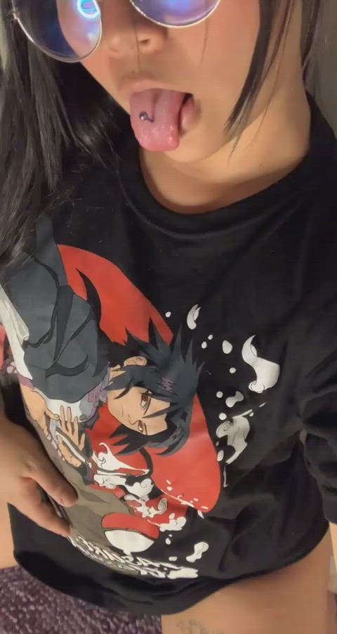 Do you want to watch Naruto with an 18 yo before you creampie me? - free porn video