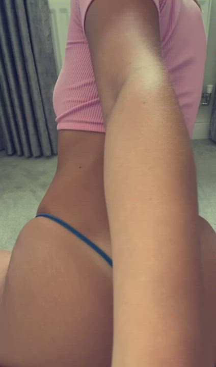 You should be pulling my G string to the side instead of me - free porn video