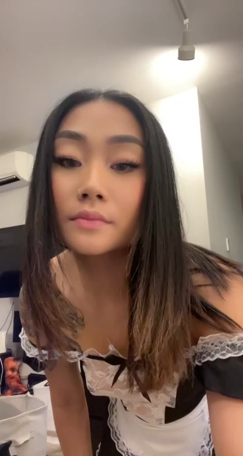 Hire me as a maid? I'll clean all your dirt 😉 - free porn video
