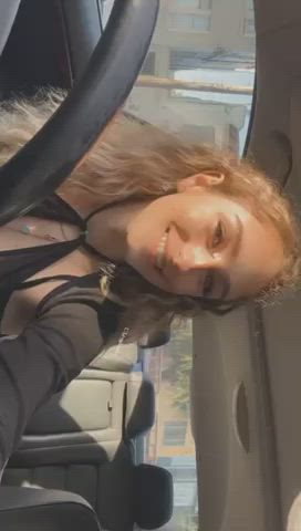 I hope you don’t mind me flashing you while I wait for my friend [GIF] - free porn video