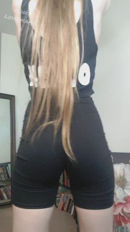 I hope you don't mind me stretching with my ass in your face! - free porn video