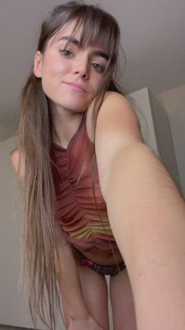 Would you finish on my tits or ass Sir? - free porn video