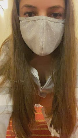 Almost got caught flashing in the hotel hallway - free porn video