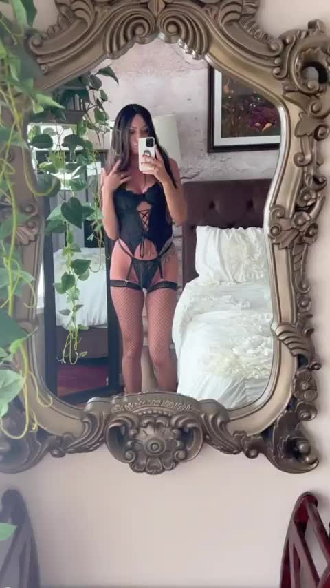 My body in black lingerie - free porn video