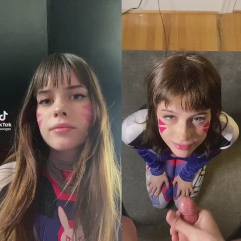 cute mode vs cumslut mode 😼 - free porn video