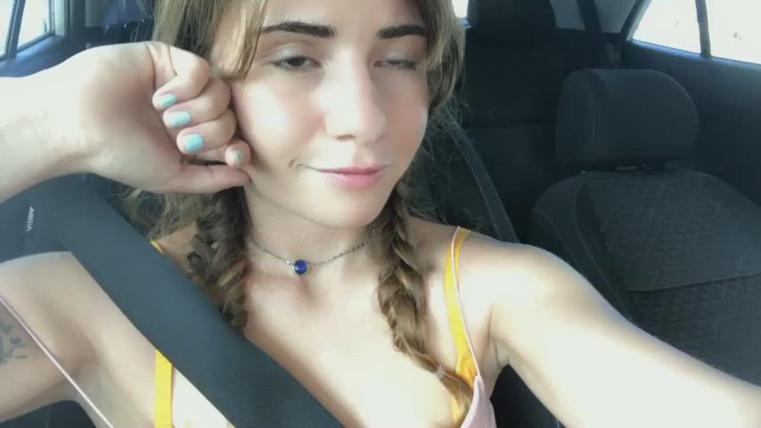 running errands without panties🙈💕 - free porn video