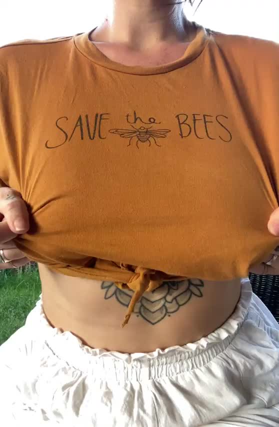 Save the boob-bees - free porn video