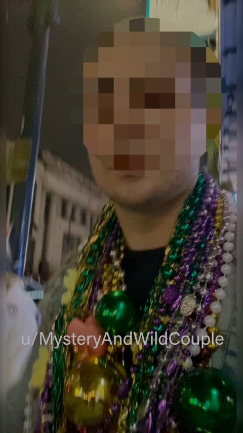 Do you think he caught me at Mardi Gras? - free porn video