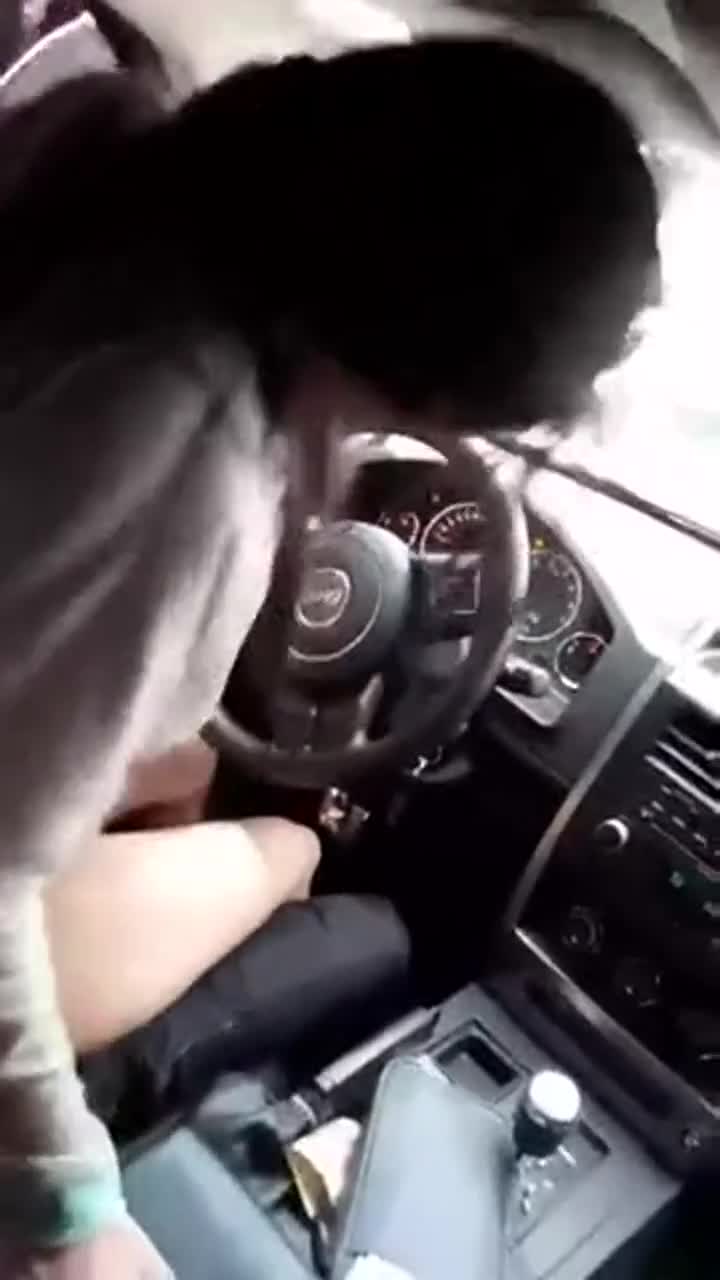 Getting fucked while driving a car in public is so much fun while my husband is at work. - free porn video
