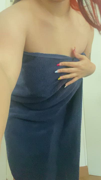 My tits after shower, do you like them? ;) - free porn video