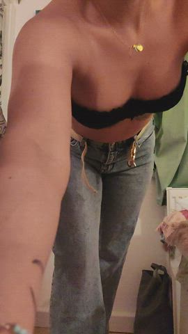 My pants are getting tight! I don't want to rip them, but soon I will have to - free porn video