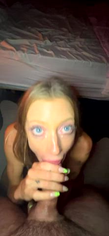 I love worshiping cock until I get my reward. The feeling of cum splashing on me is so 🔥 - free porn video