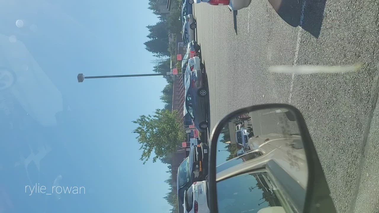 What would you do if I pulled out my tits in the parking lot? - free porn video