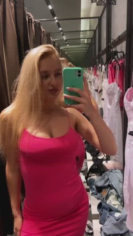 tried some new dresses in the fashion store and got a little too horny.. - free porn video