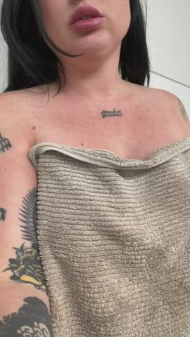 You’ll have to speak up… I was… wearing a towel - free porn video