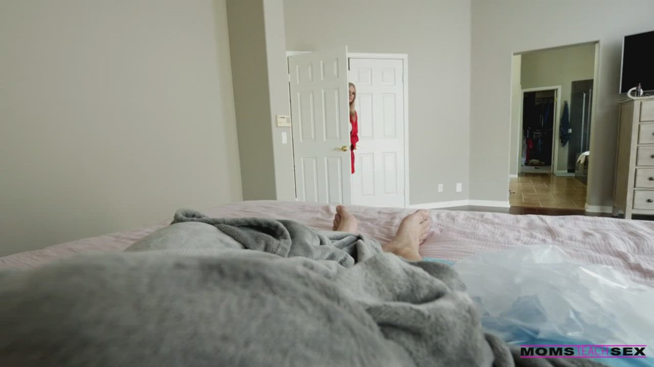 Step Mom Lingerie Show For Her Injured Son - free porn video
