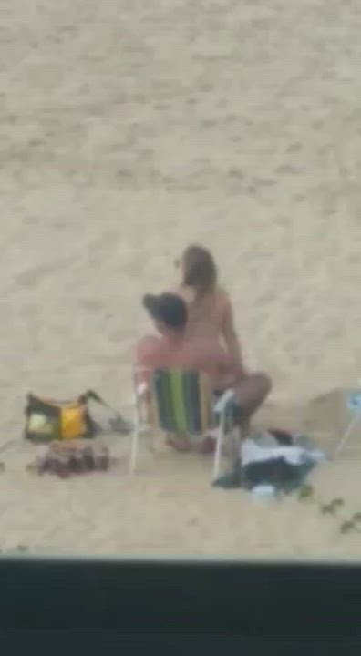 A couple having sex on the beach - free porn video
