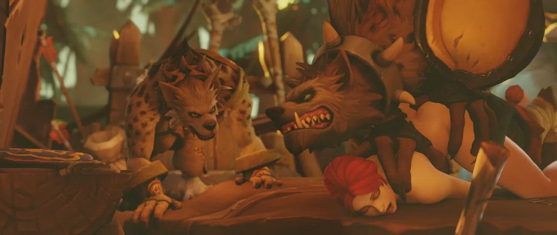 Rasberry fucked by Gnolls (ZMSFM) [World of Warcraft] - free porn video