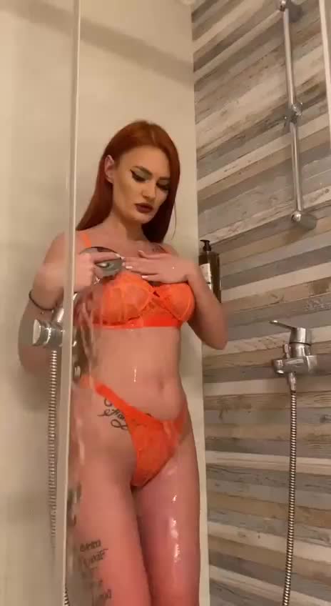 Would daddy be proud of his cute little shower slut? - free porn video