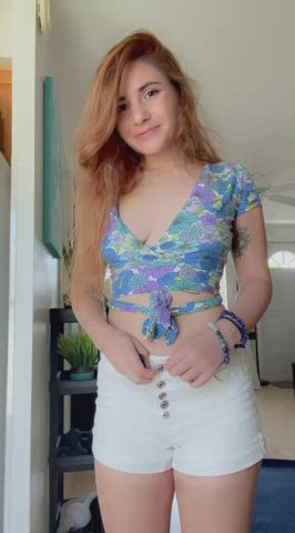 Would you be able to patiently wait while I undid each button? 🙈💕 - free porn video