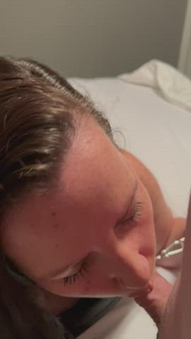 I love when I get a good drool string after deep throating 🤤 (OC) - free porn video